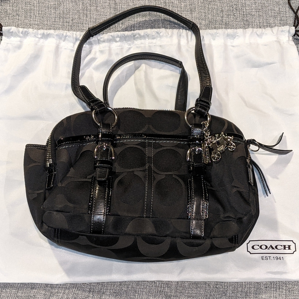 Black Coach SoHo Signature Satchel  G0871-12680